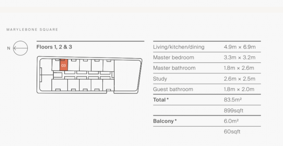 Floorplan for Monxon Street, London, W1U