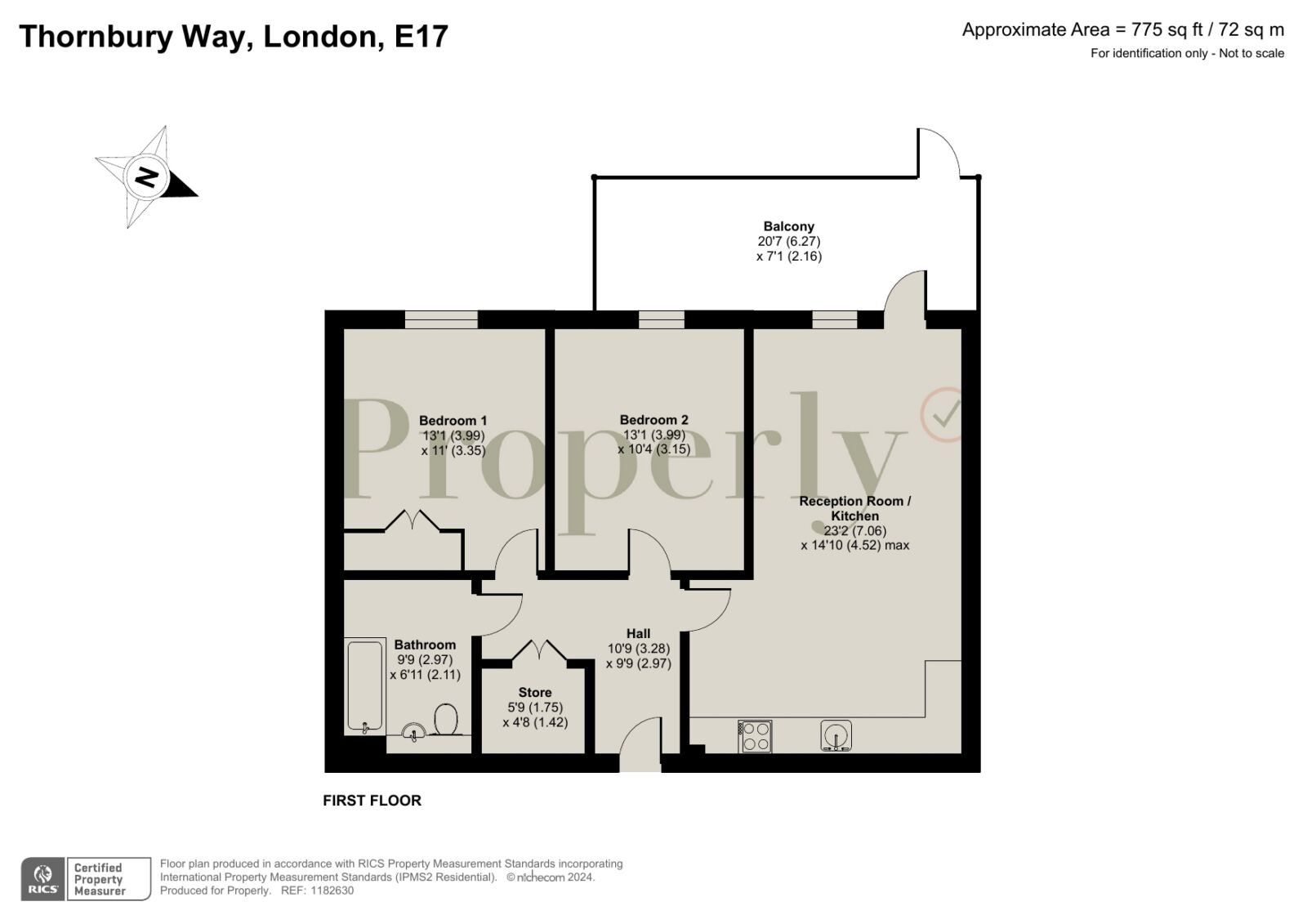 Floorplan for Manston Court, Walthamstow, London E17