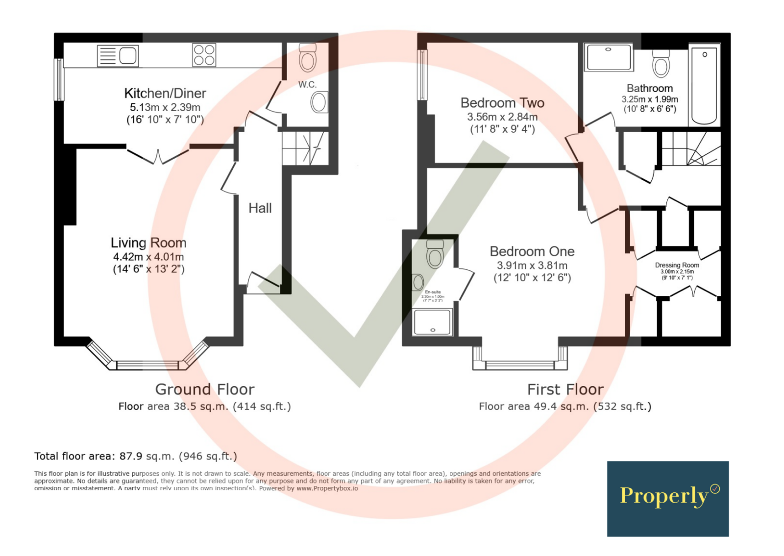 Floorplan for Lucas Court, Leamington Spa, CV32