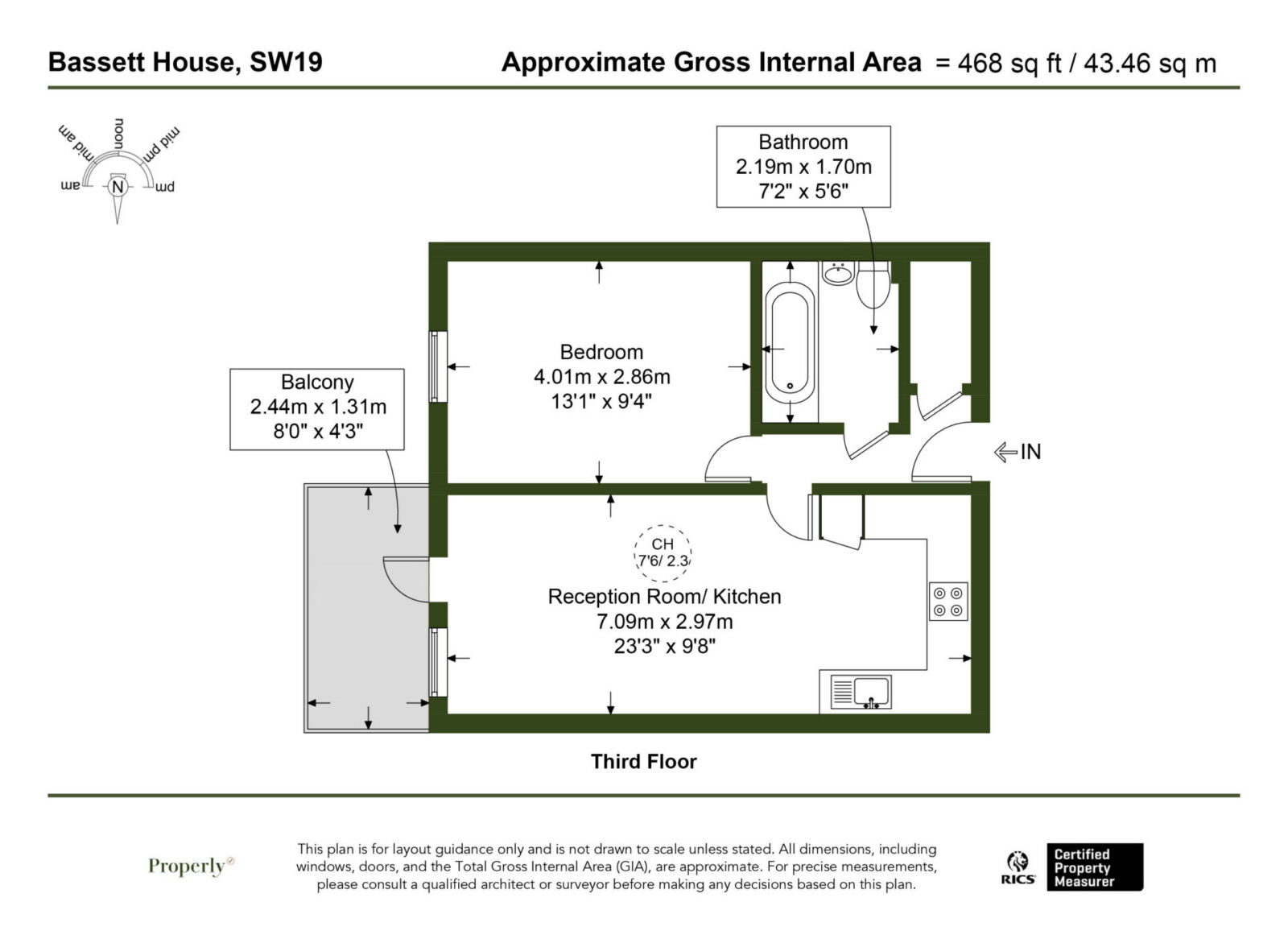 Floorplan for Durnsford Road, Bassett House, SW19
