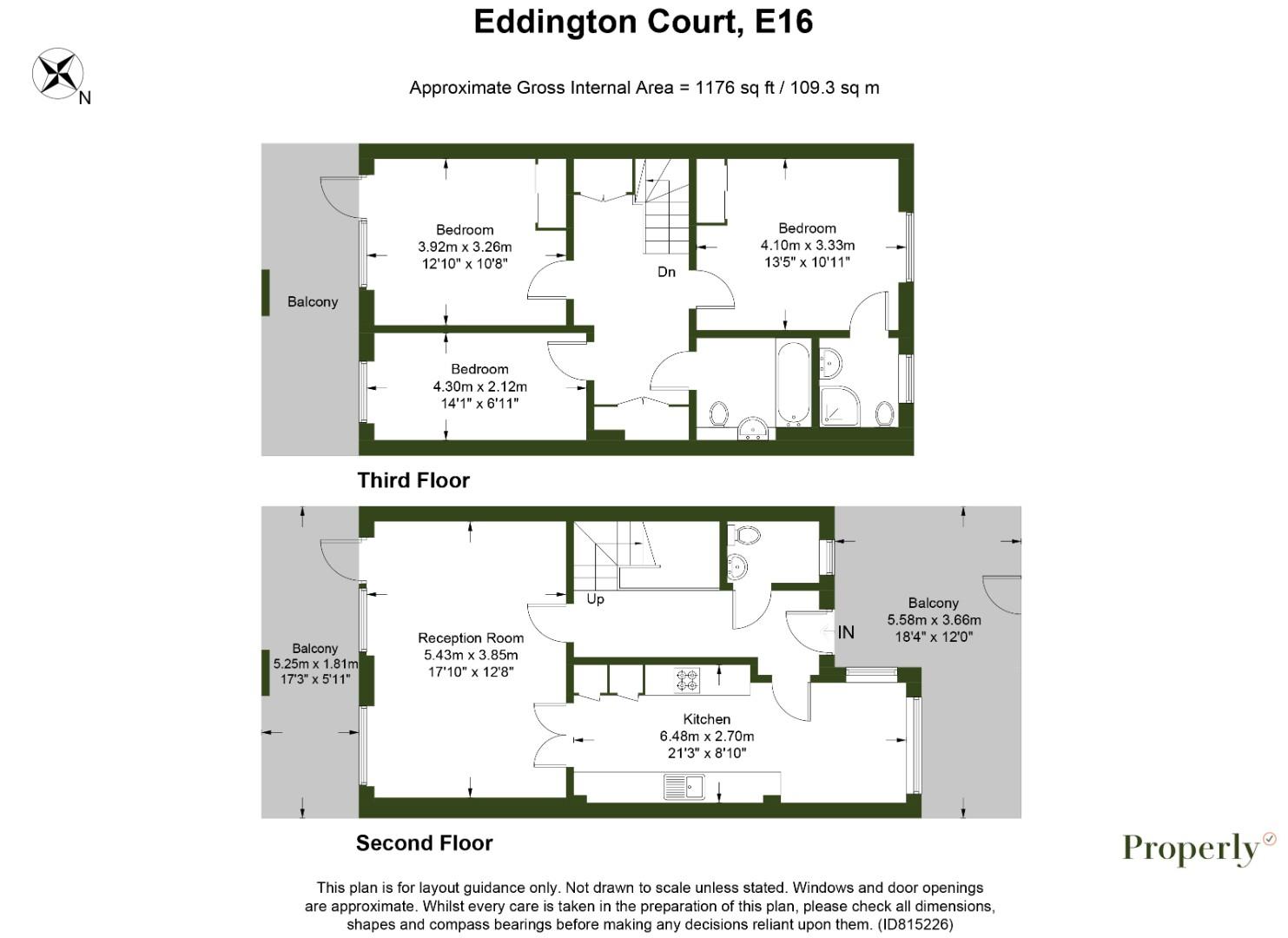 Floorplan for Silvertown Square, London, E16