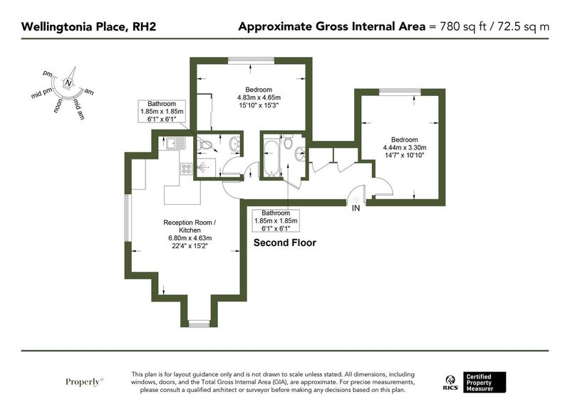 Floorplan for Reigate Hill, Wellingtonia Place, RH2