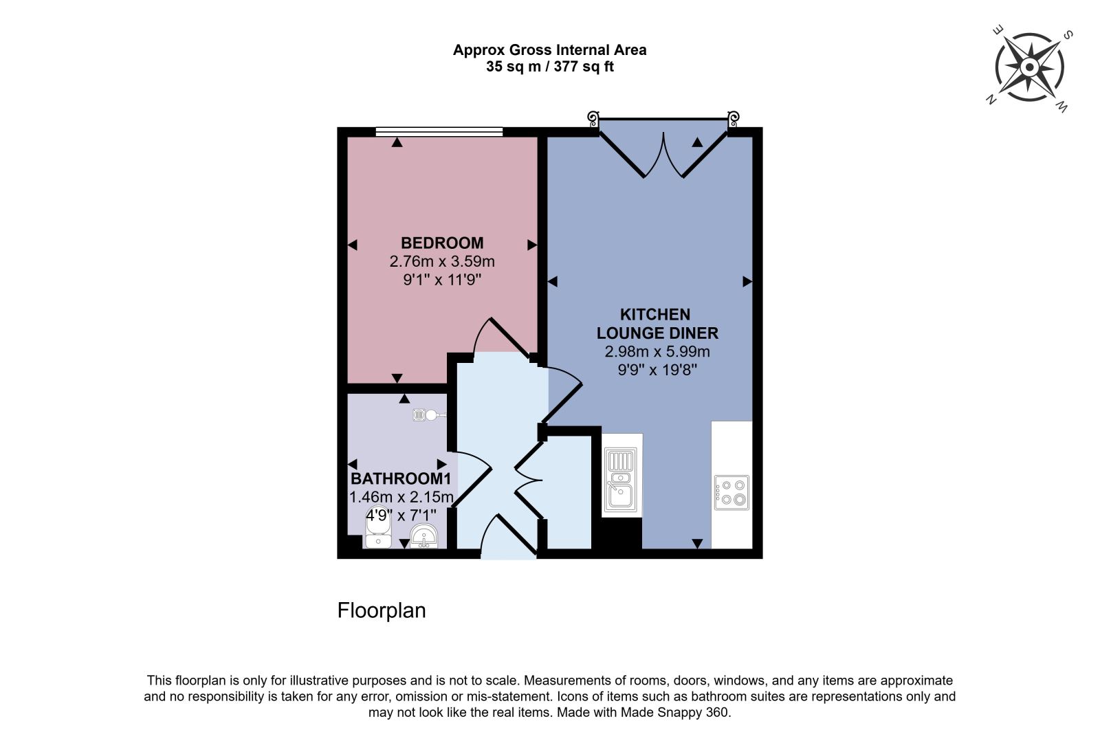 Floorplan for Marischal Road, London, SE13