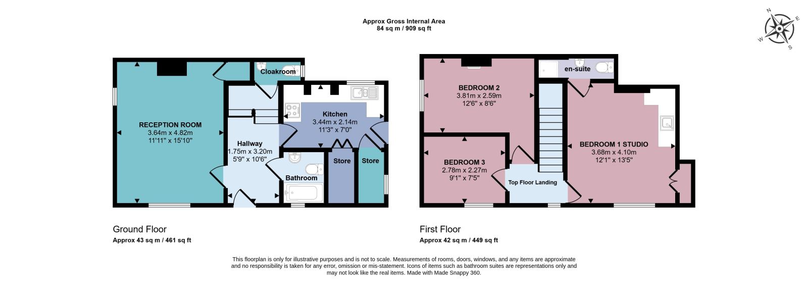 Floorplan for Firhill Road, London, SE6